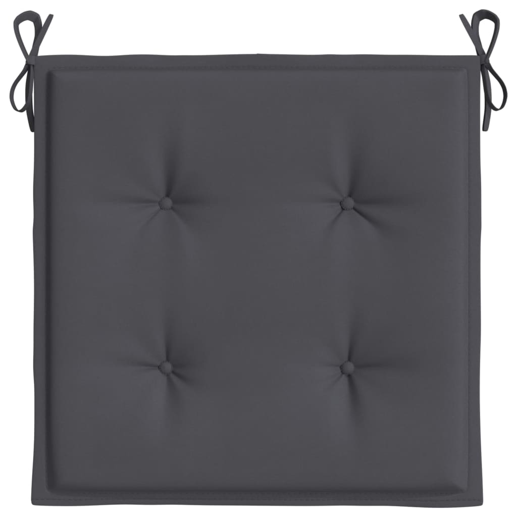 Garden Chair Cushions 2 pcs Anthracite 40x40x4 cm Oxford Fabric