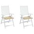 Garden Chair Cushions 2 pcs Beige 40x40x3 cm Oxford Fabric