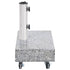 Umbrella Base Light Grey 45x25x8.3 cm Granite