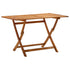 Folding Garden Table 120x70x75 cm Solid Acacia Wood