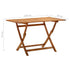 Folding Garden Table 120x70x75 cm Solid Acacia Wood