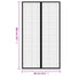 Insect Door Curtains 2 pcs with Magnet Blocks Black 200x80 cm