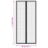 Insect Door Curtains 2 pcs with Magnet Blocks Black 210x90 cm