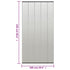 Insect Door Screen with Mesh Curtain Black 100x220 cm Polyester