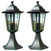 Garden Lights 2 pcs Dark Green/Black Aluminium