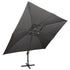 Cantilever Garden Parasol with Double Top Anthracite 400x300 cm