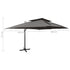 Cantilever Garden Parasol with Double Top Anthracite 400x300 cm