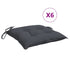 Chair Cushions 6 pcs Anthracite 40x40x7 cm Oxford Fabric