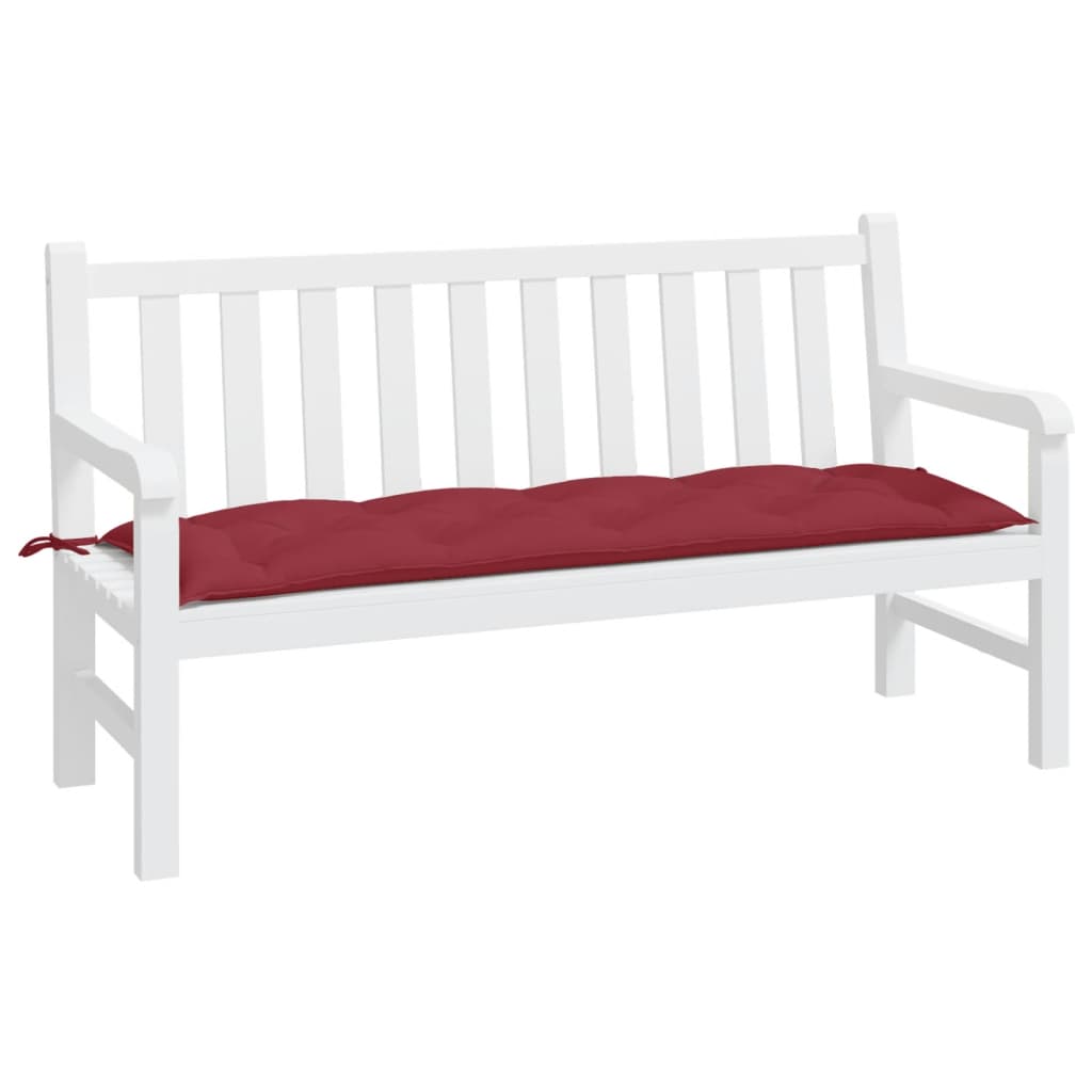 Garden Bench Cushion Wine Red 150x50x7 cm Oxford Fabric