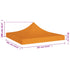 Party Tent Roof 3x3 m Orange 270 g/m²