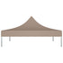 Party Tent Roof 3x3 m Taupe 270 g/m²