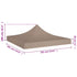 Party Tent Roof 3x3 m Taupe 270 g/m²