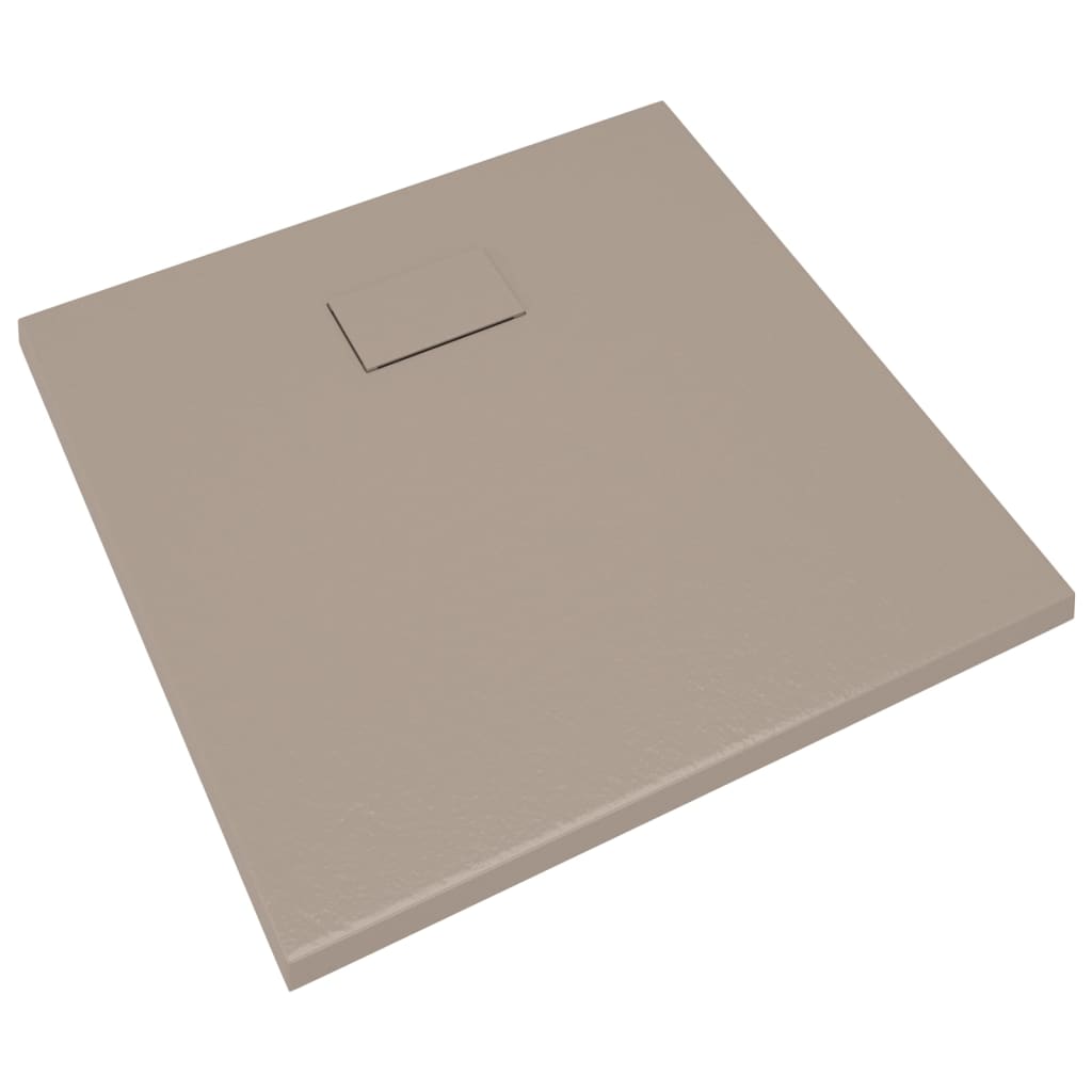 Shower Base Tray SMC Brown 90x90 cm