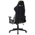 Gaming Chair with Footrest Black and Gold Artificial Leather