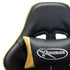 Gaming Chair with Footrest Black and Gold Artificial Leather