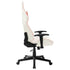 Gaming Chair White and Pink Artificial Leather