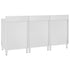 Commercial Work Table Cabinet 180x60x96 cm Stainless Steel