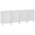Commercial Work Table Cabinet 240x60x96 cm Stainless Steel