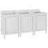 Commercial Kitchen Sink Cabinets 3 pcs Stainless Steel