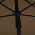 Garden Parasol with Pole 210x140 cm Taupe