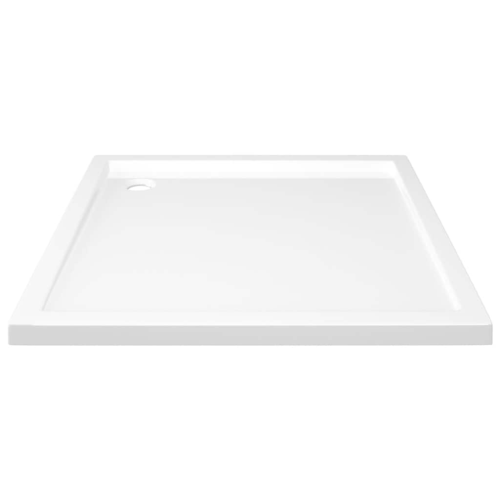 Square ABS Shower Base Tray White 80x80 cm