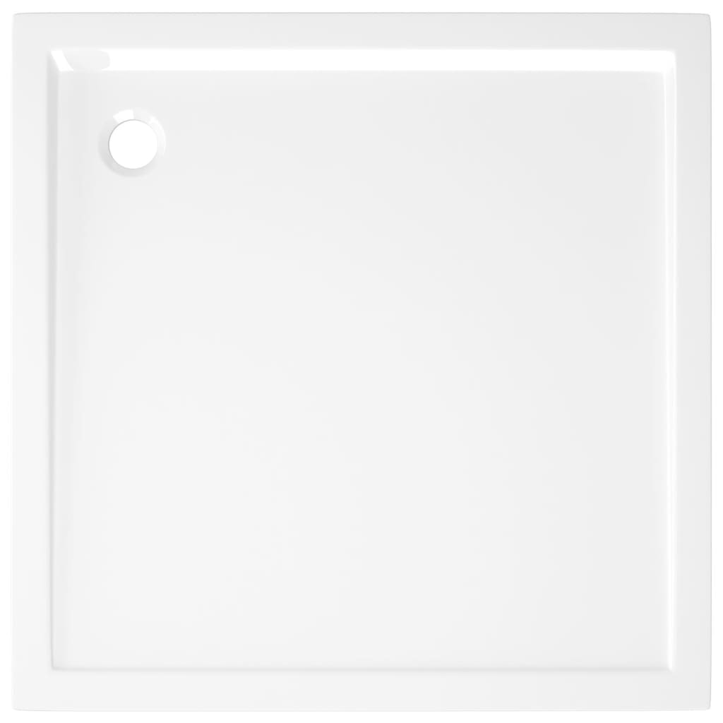 Square ABS Shower Base Tray White 80x80 cm