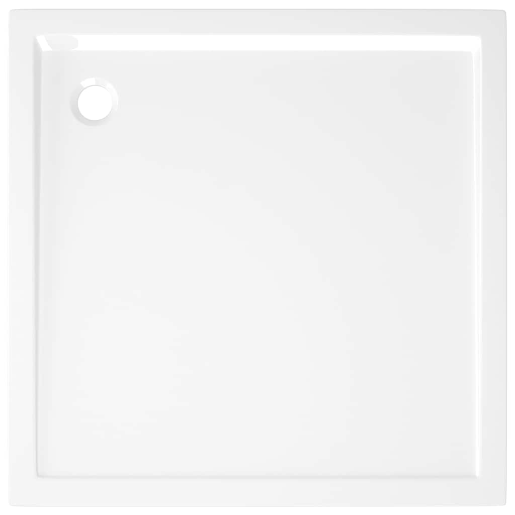 Square ABS Shower Base Tray White 80x80 cm