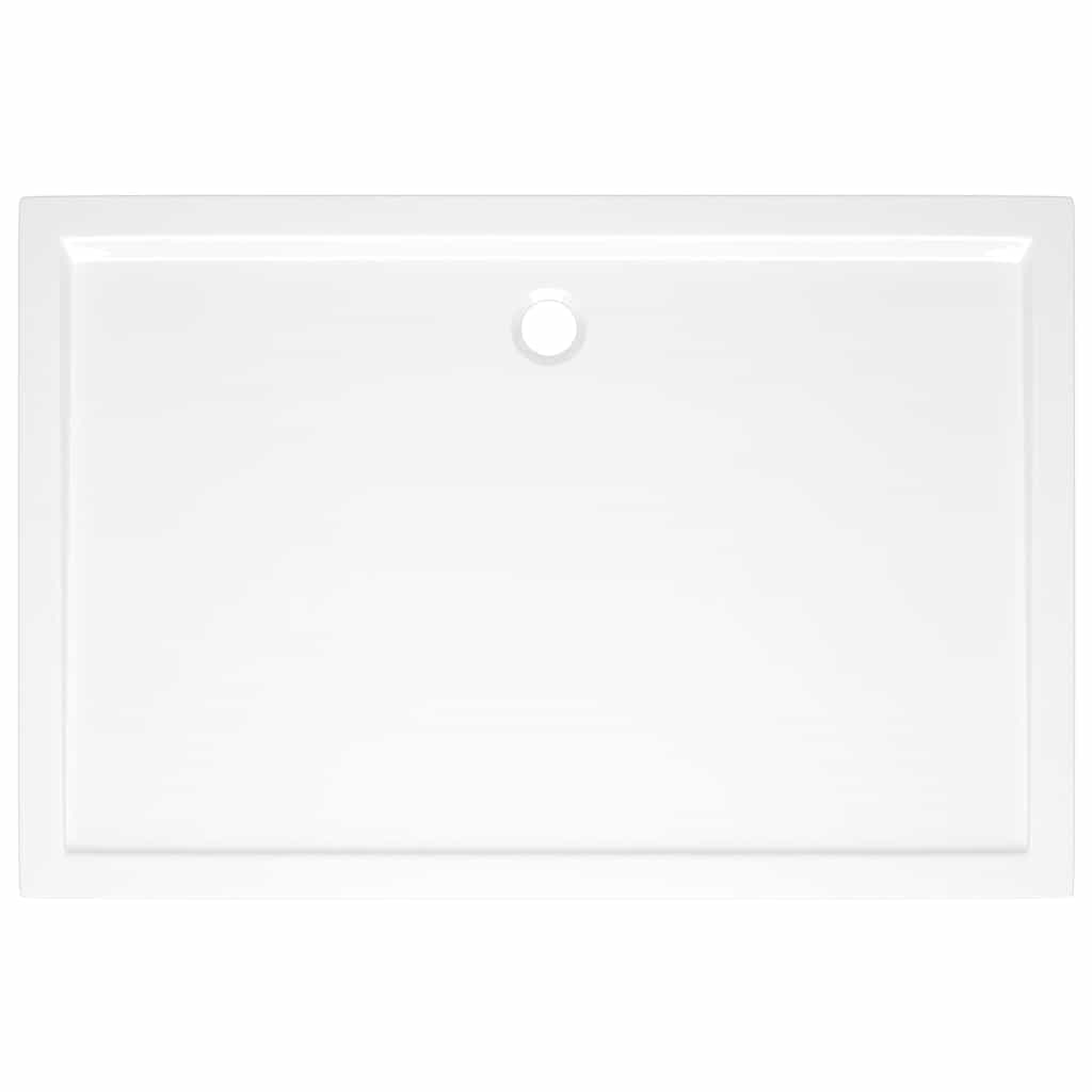 Rectangular ABS Shower Base Tray White 80x120 cm