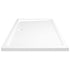 Rectangular ABS Shower Base Tray White 80x120 cm