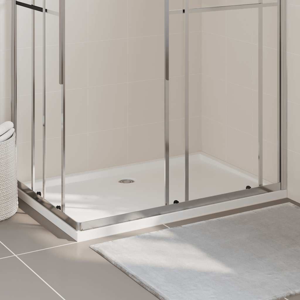 Rectangular ABS Shower Base Tray White 80x120 cm