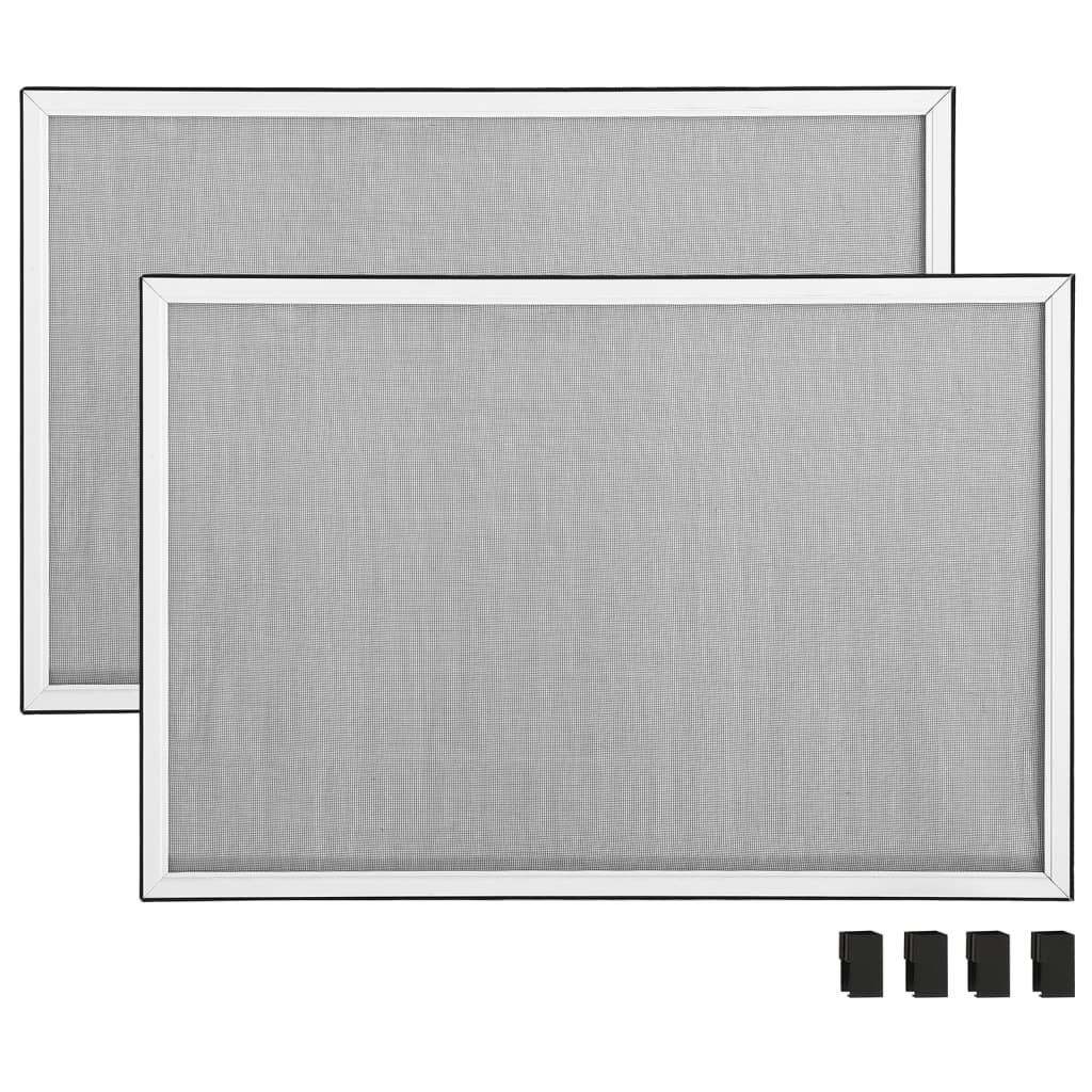 Extendable Insect Screen for Windows White (75-143)x50 cm