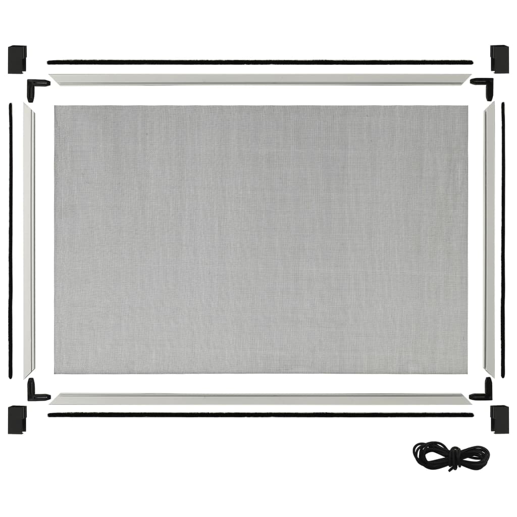 Extendable Insect Screen for Windows White (75-143)x50 cm