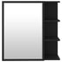 Bathroom Mirror Cabinet Black 62.5x20.5x64 cm Engineered Wood