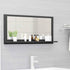 Bathroom Mirror Grey 80x10.5x37 cm Engineered Wood