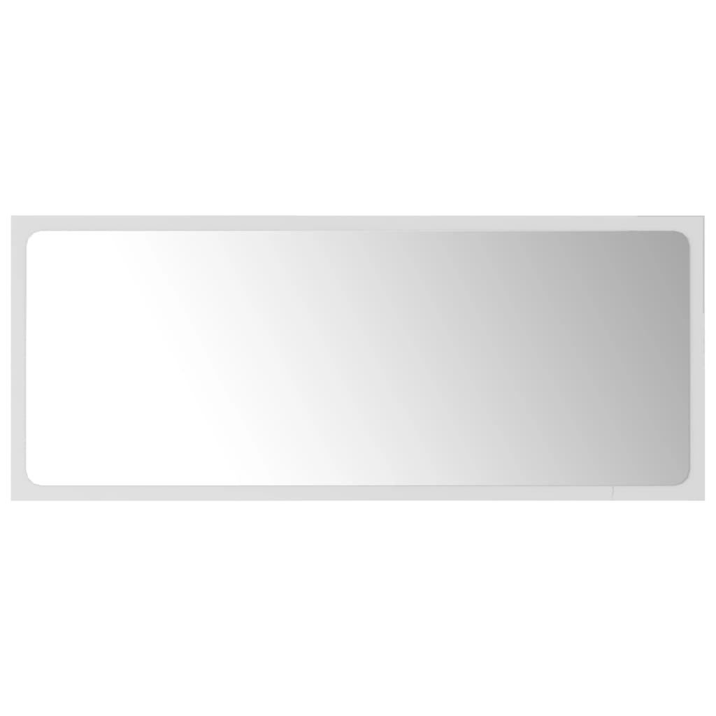 Bathroom Mirror White 90x1.5x37 cm Engineered Wood