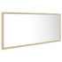 LED Bathroom Mirror Sonoma Oak 100x8.5x37 cm Acrylic