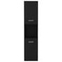 Bathroom Cabinet Black 30x30x130 cm Engineered Wood