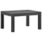 Garden Table Anthracite 58x58x41 cm PP Rattan