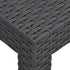 Garden Table Anthracite 58x58x41 cm PP Rattan