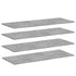 Bookshelf Boards 4 pcs Concrete Grey 100x40x1.5 cm Engineered Wood