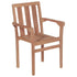 Garden Chairs 2 pcs with Anthracite Cushions Solid Teak Wood