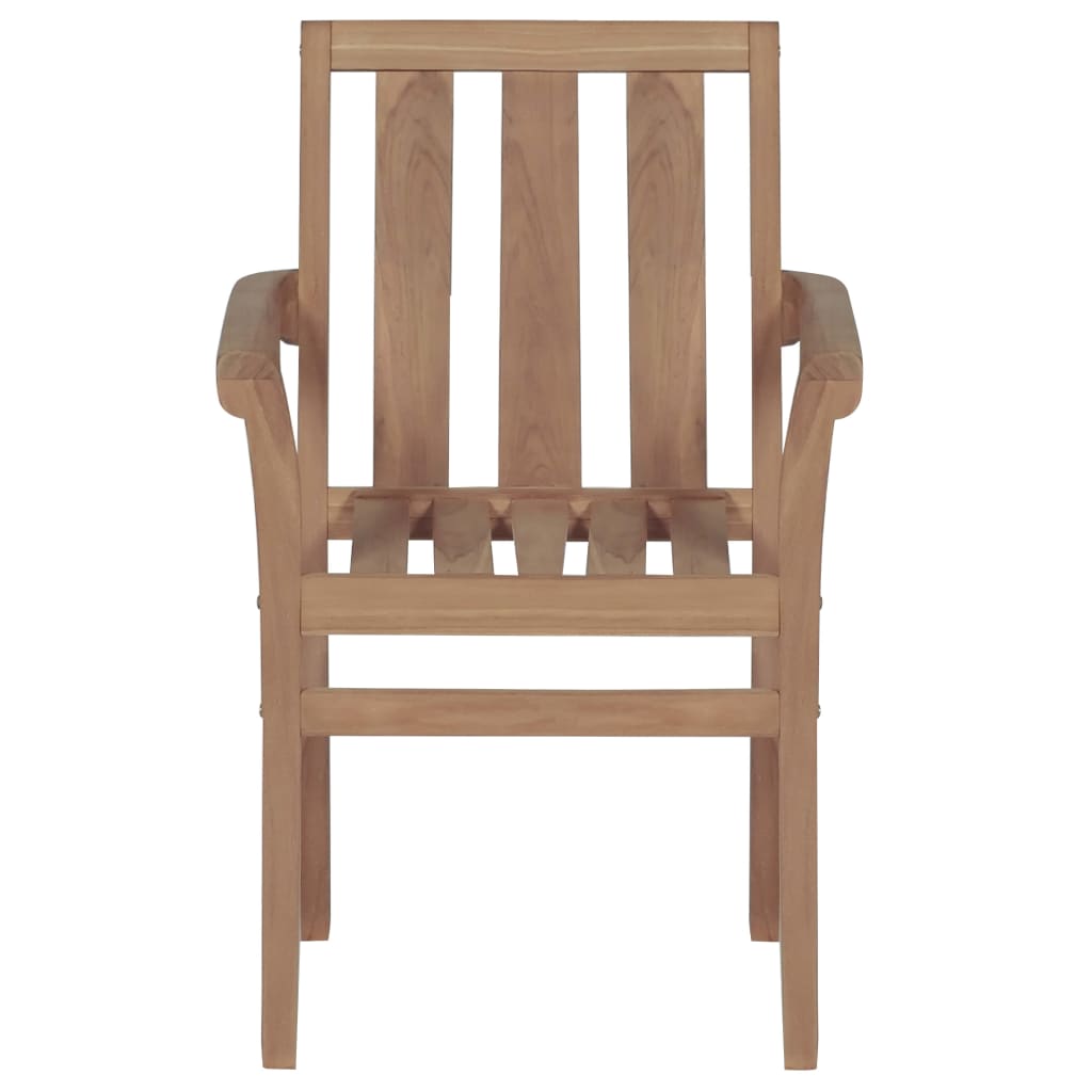 Garden Chairs 2 pcs with Anthracite Cushions Solid Teak Wood