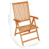 Garden Chairs 2 pcs with Taupe Cushions Solid Teak Wood