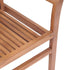 Dining Chairs 2 pcs with Cream Cushions Solid Teak Wood