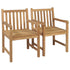 Garden Chairs 2 pcs with Anthracite Cushions Solid Teak Wood