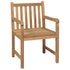 Garden Chairs 2 pcs with Anthracite Cushions Solid Teak Wood