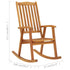 Rocking Chair with Cushions Solid Acacia Wood