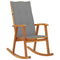 Rocking Chair with Cushions Solid Acacia Wood