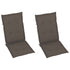 Garden Reclining Chairs 2 pcs with Cushions Solid Wood Acacia