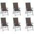 Garden Reclining Chairs 6 pcs with Cushions Solid Acacia Wood